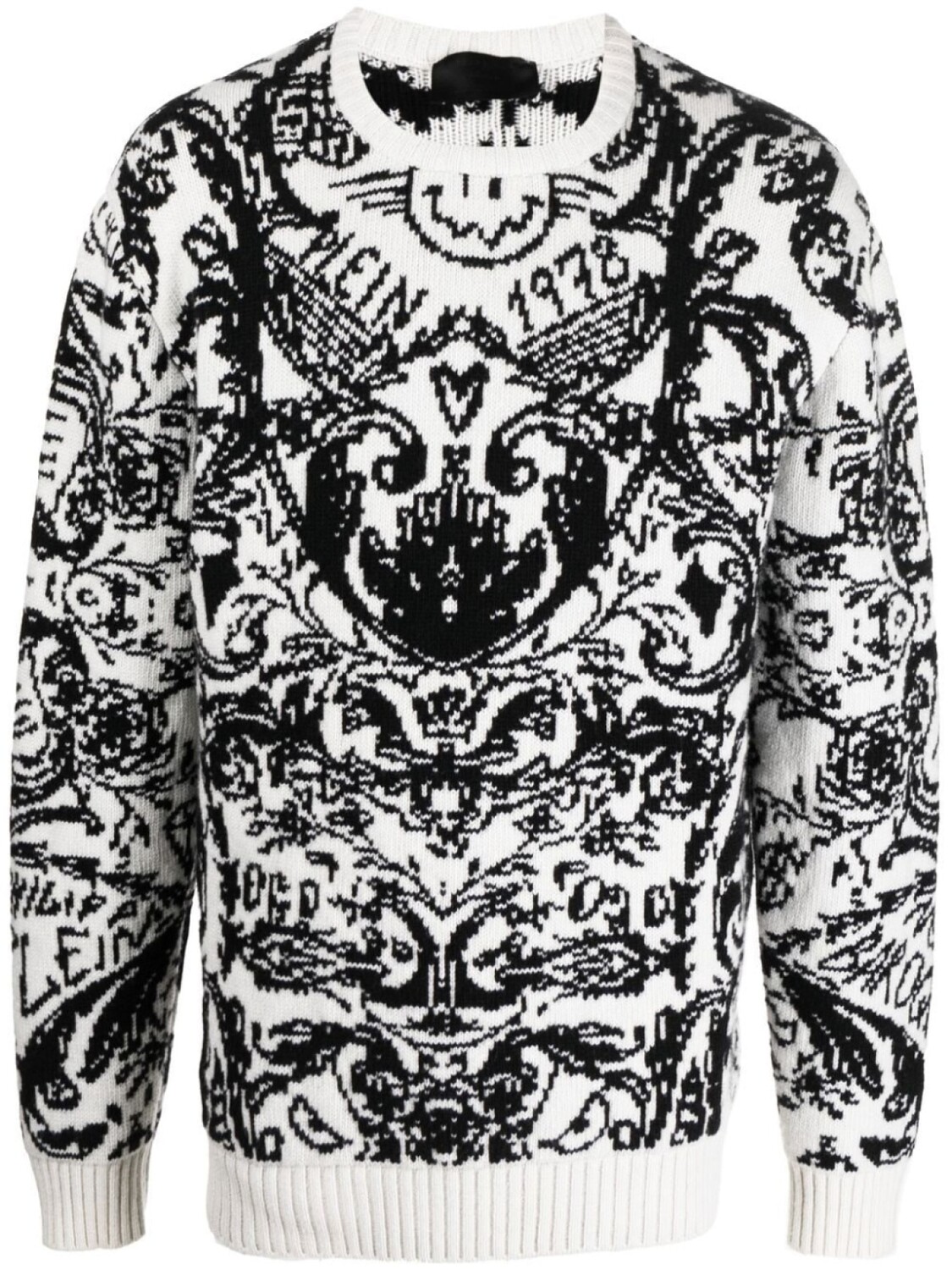 

Philipp Plein джемпер вязки интарсия, белый
