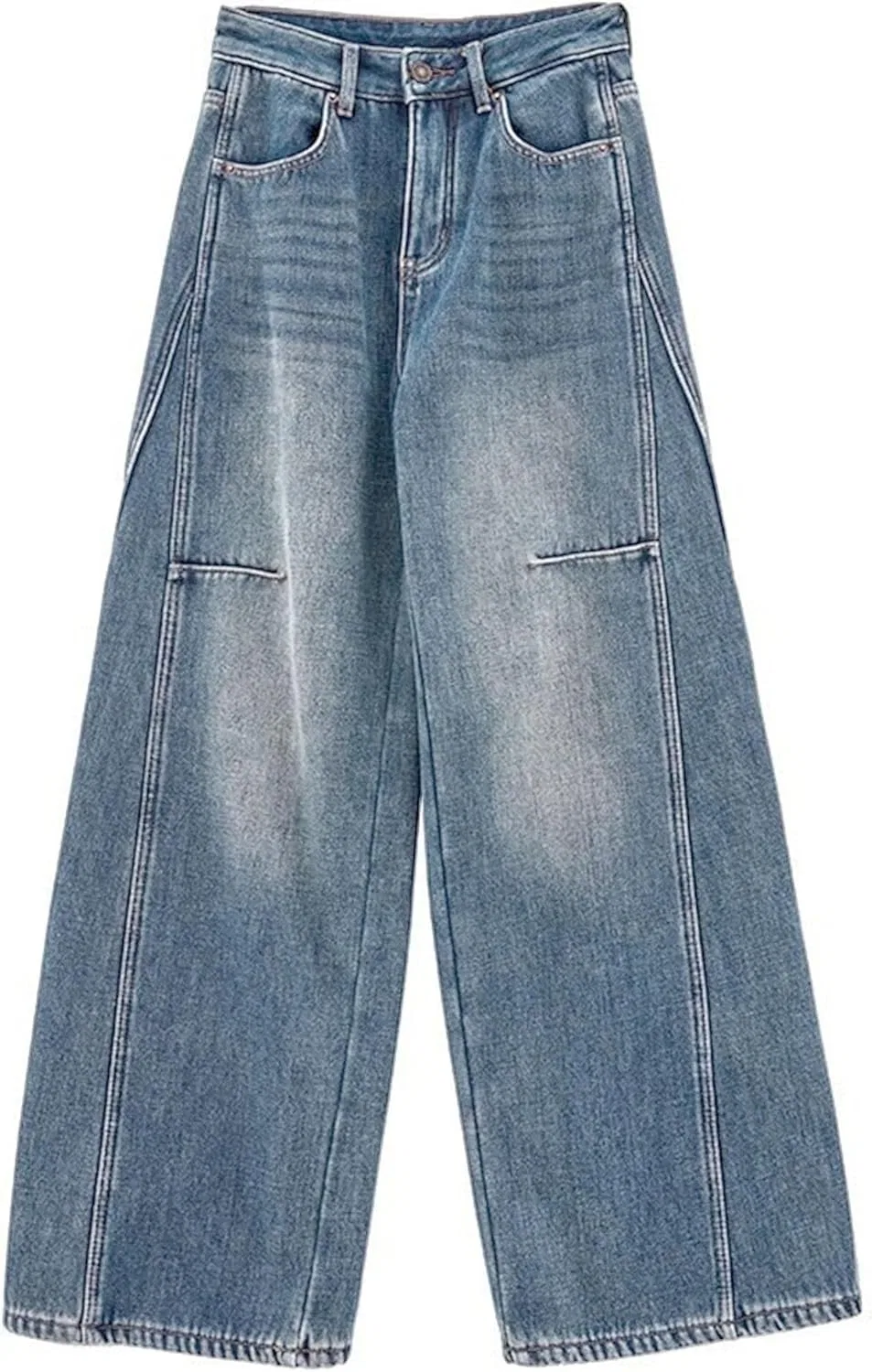 Джинсы свободные Women Y2K Light Blue — фото 2