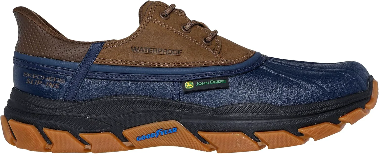 Мужские водонепроницаемые туфли Skechers JDW Respected Tanzier, темно-синий — фото 3