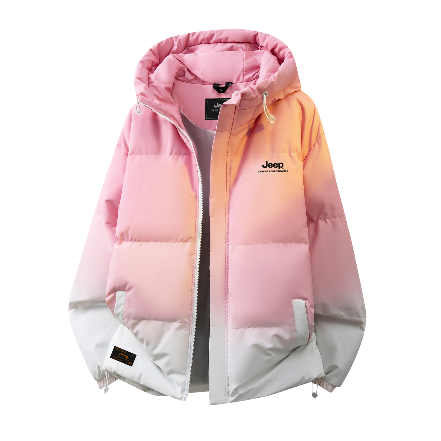 

Пуховик Outdoor Casual Unisex Jeep, розовый[padded and thickened thermal]