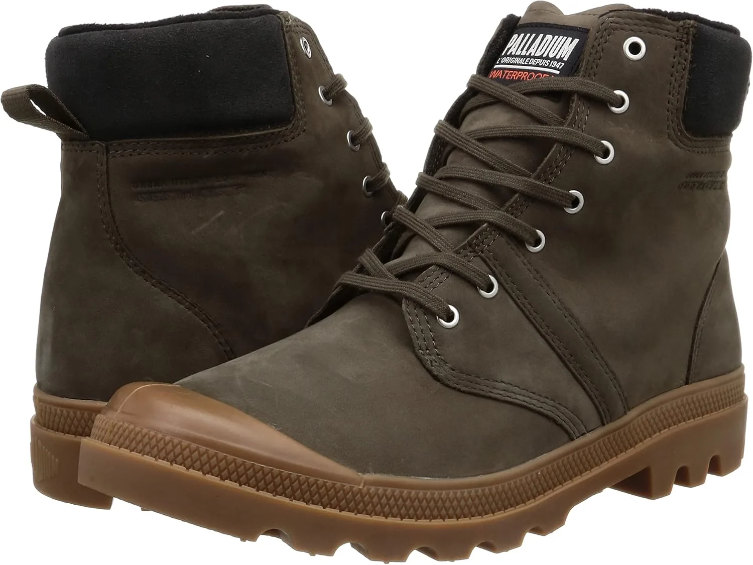 Ботинки Palladium Unisex Pallabrousse Cuff Wp+ для активного отдыха, серый — фото 4