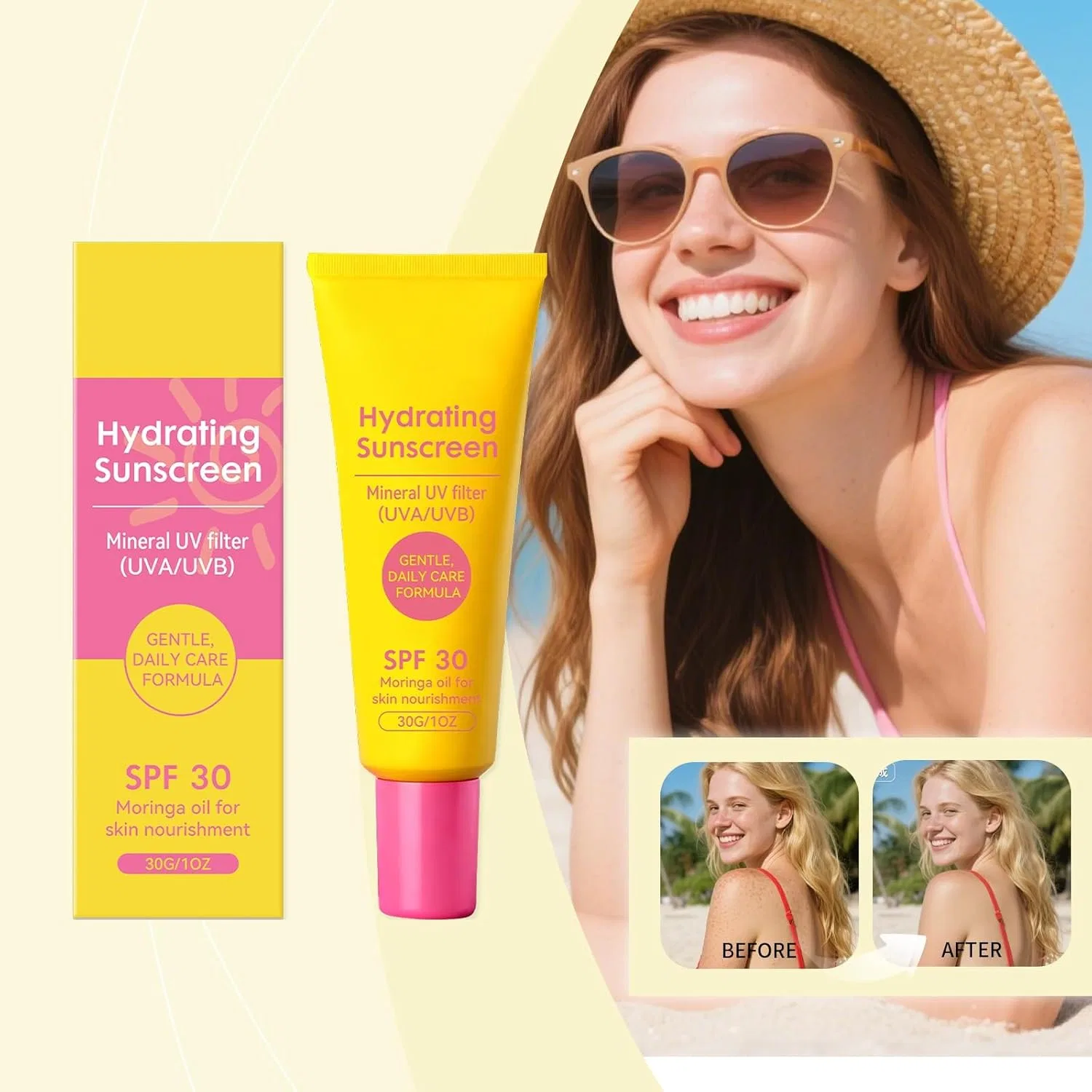 Солнцезащитный крем SPF 30 для лица 3-в-1 Generisch — фото 2