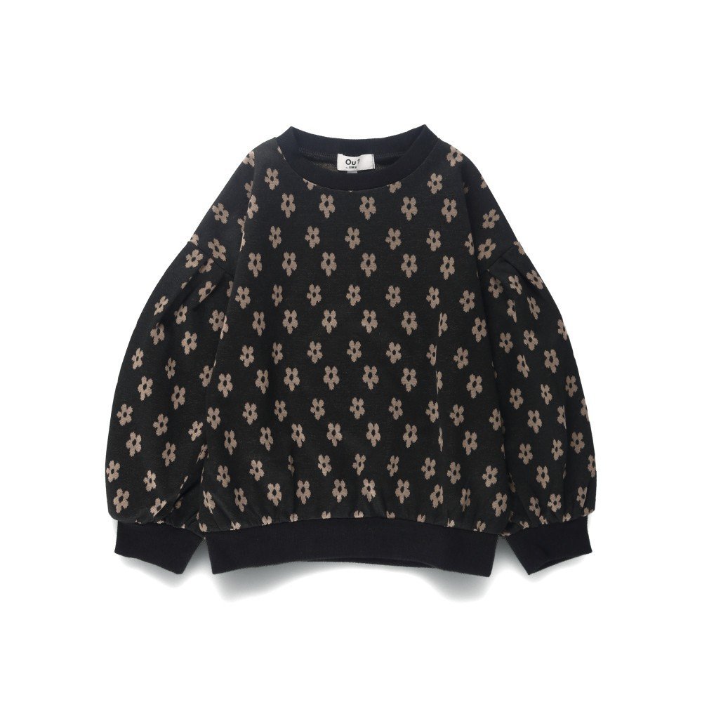Свитшот с цветочным жаккардовым узором Branshes, black — фото 2