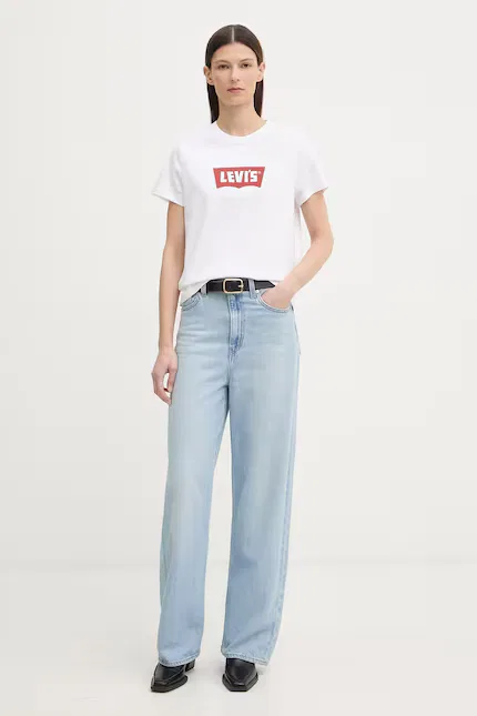 Футболка с коротким рукавом хлопковая T2 PERFECT TEE Levi's, белый — фото 2