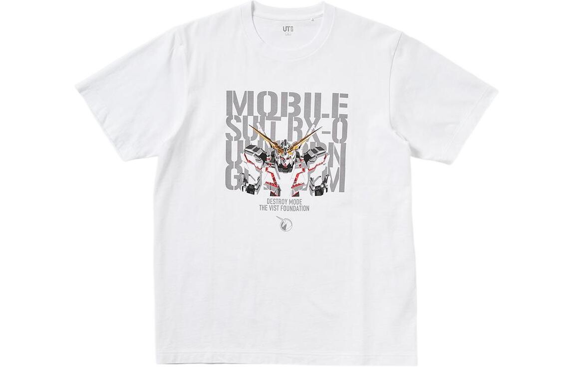 

Футболка Gundam унисекс белая Uniqlo, белый