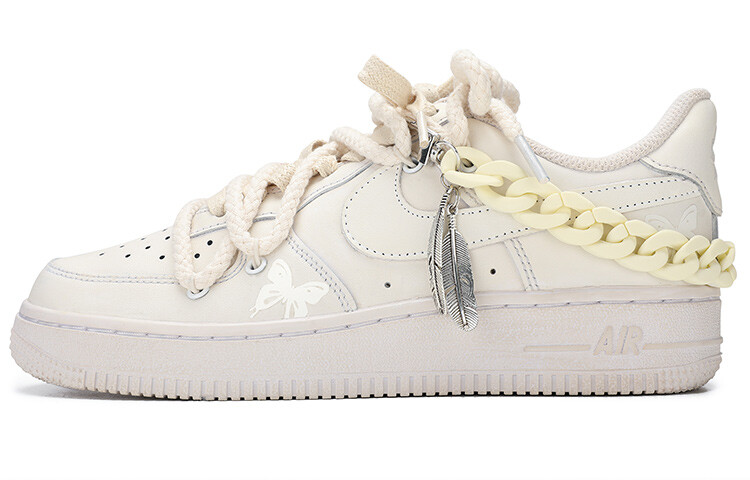 

Кроссовки Nike Air Force 1 Skateboard Shoes Men Low-Top Beige White