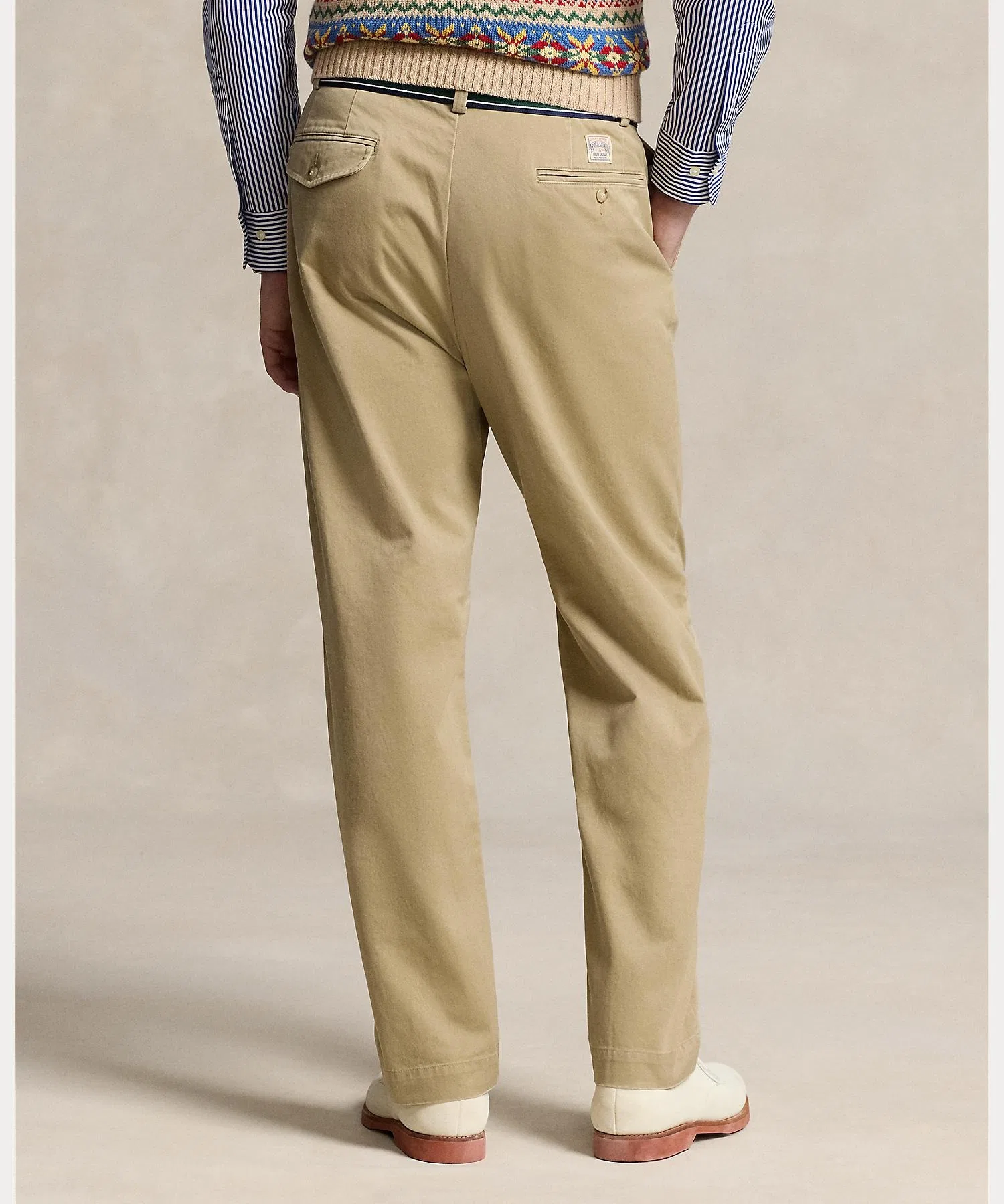 Мужские брюки-чинос POLO RALPH LAUREN хлопковые коричневые — фото 4