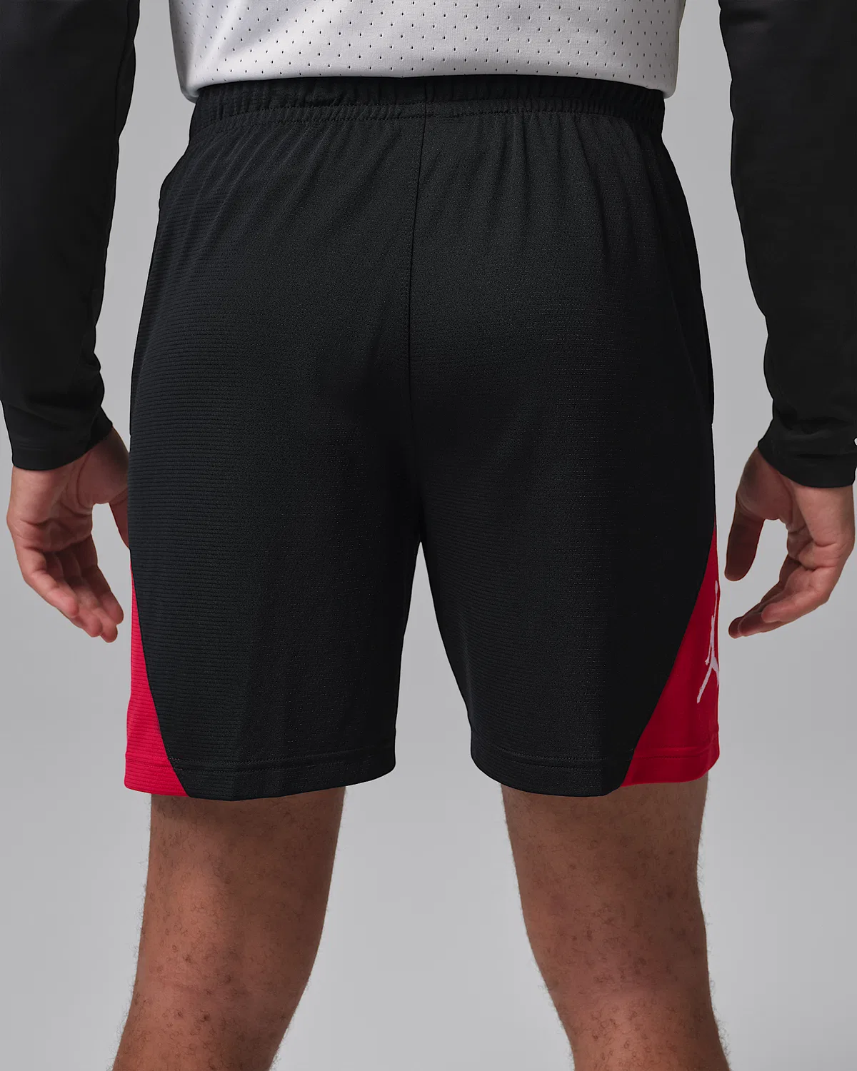 Мужские шорты Dri-FIT Jordan Sport, Black/Gym Red/White — фото 3