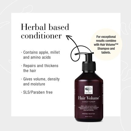 New Nordic Hair Conditioner 250 мл Кондиционер для восстановления и утолщения волос на травяной основе для сухих поврежденных волос - подходит для мужчин и женщин New Nordic Ltd — фото 2