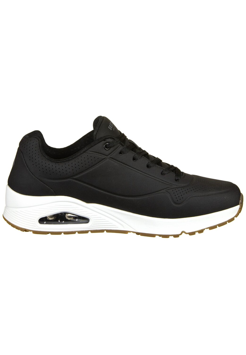 Кроссовки Uno Stand on Air мужское SKECHERS, черно-белый — фото 4