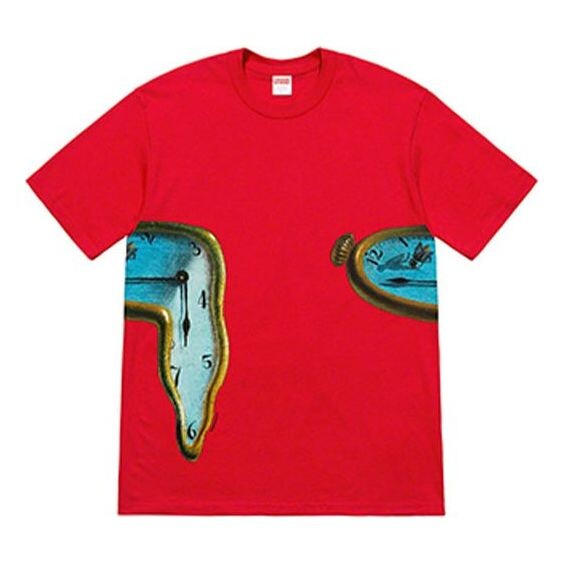 

Футболка ss19 the persistence of memory red tee Supreme, красный