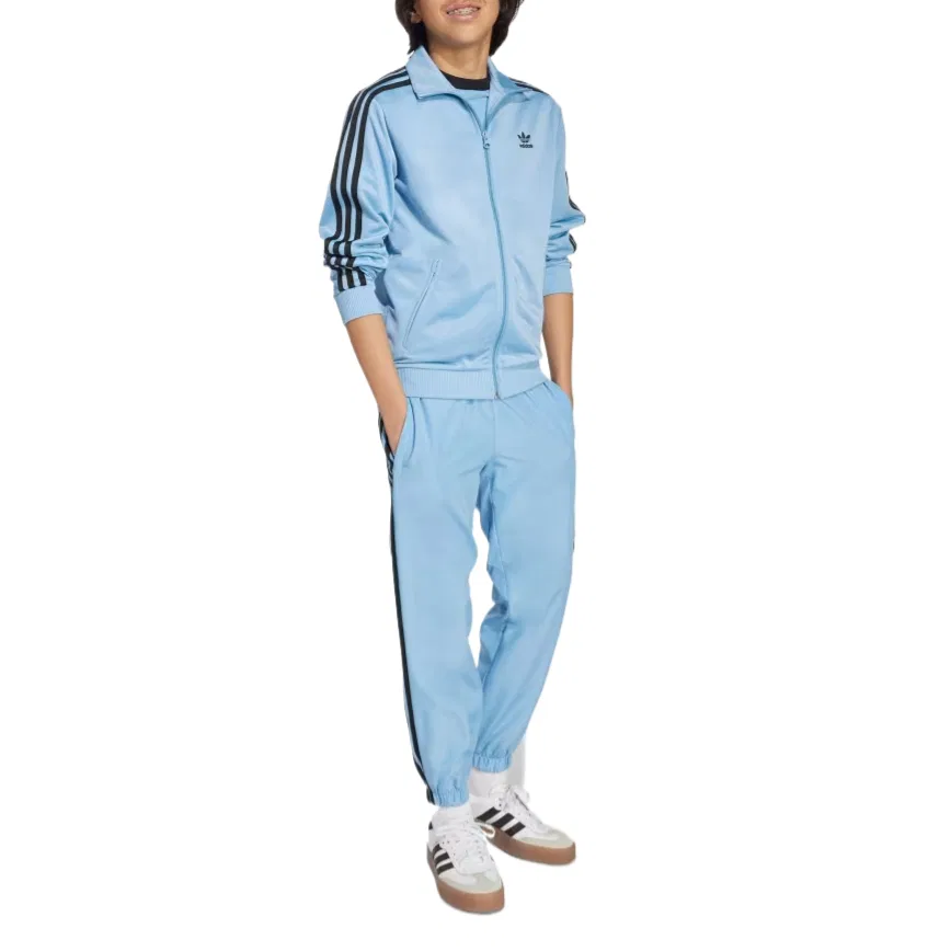 Куртка Adidas Originals ADICOLOR FIREBIRD для детей, серо-синяя — фото 4