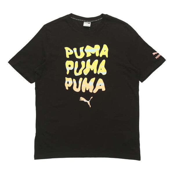 

Футболка summer graphic t-shirt 'black' Puma, черный