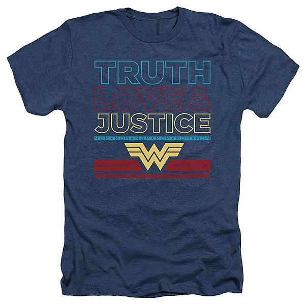 

Футболка Wonder Woman 84 Truth Love Justice Adult Heather Licensed Character