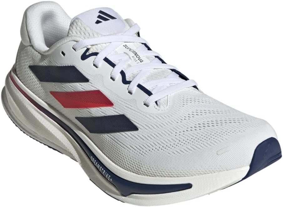 Мужские беговые кроссовки Adidas Supernova Rise 2, белый/синий — фото 2