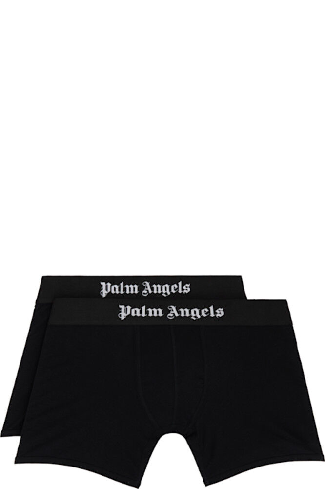 

Двое черных боксеров-брифов «Palm Angels»