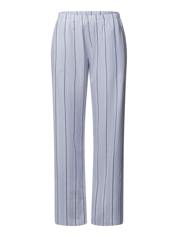 

Пижамные штаны Loungy Nights в пудрово-голубую полоску Hanro