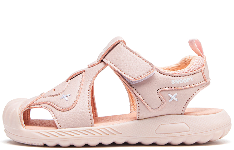 

Детские сандалии с противоскользящей подошвой и защитой от ударов. Для детей 3–7 лет. SNOOPY, розовый