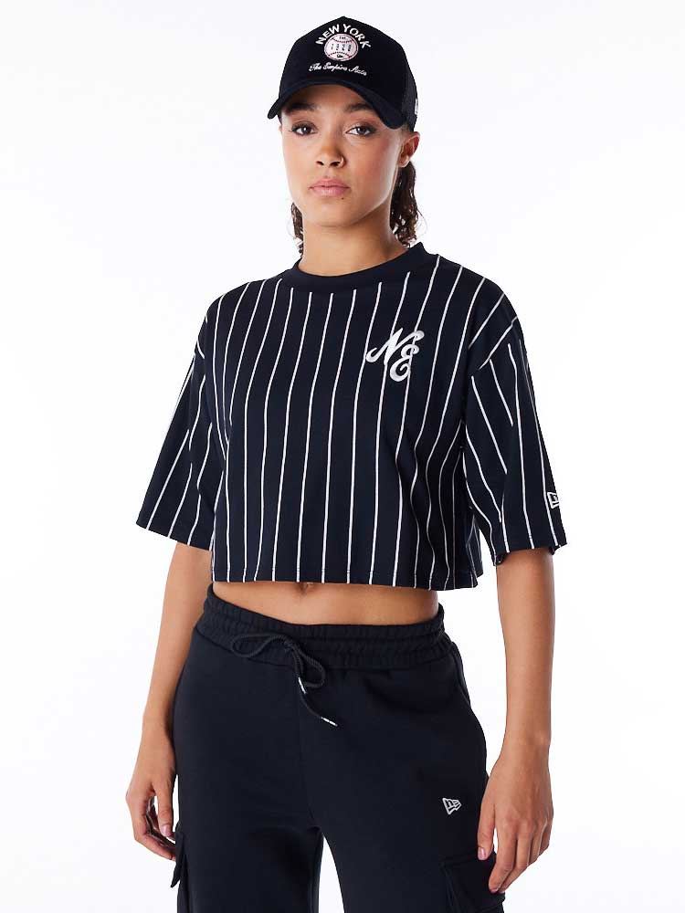 

Футболка New Era Z.NE PINSTRIPE CROP TEE, черный