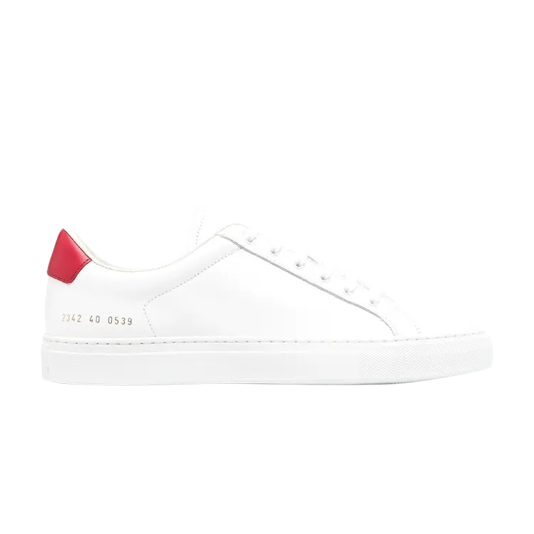 

Кроссовки Common Projects Retro Low 'White Red', белый