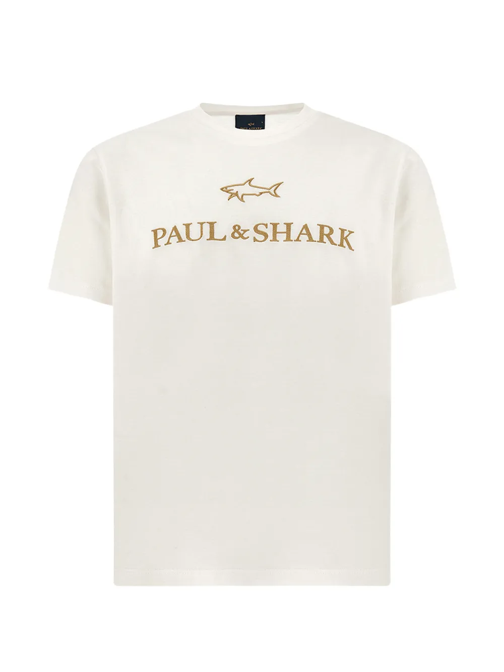 

Хлопковая футболка с вышитым логотипом Paul & Shark, белый