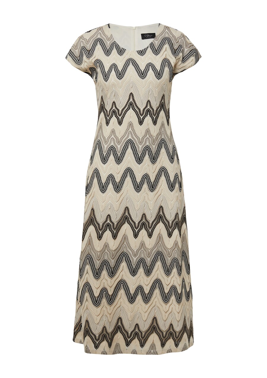 

Вязаное платье s.Oliver BLACK LABEL, Beige/Dark beige