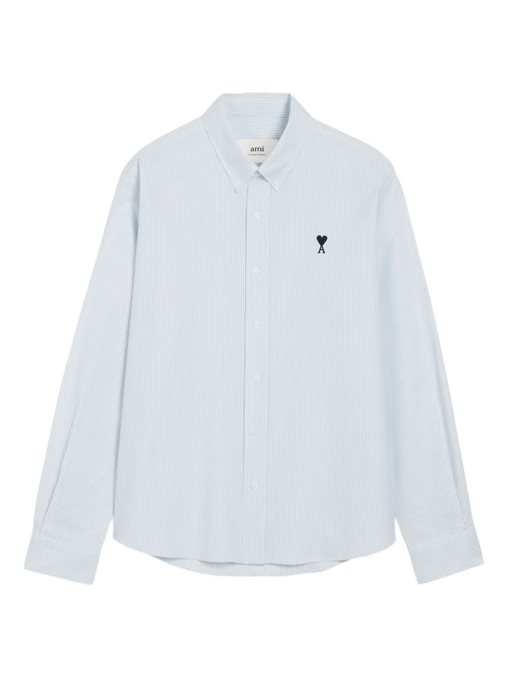 

Полосатая рубашка на пуговицах Ami Paris, синий