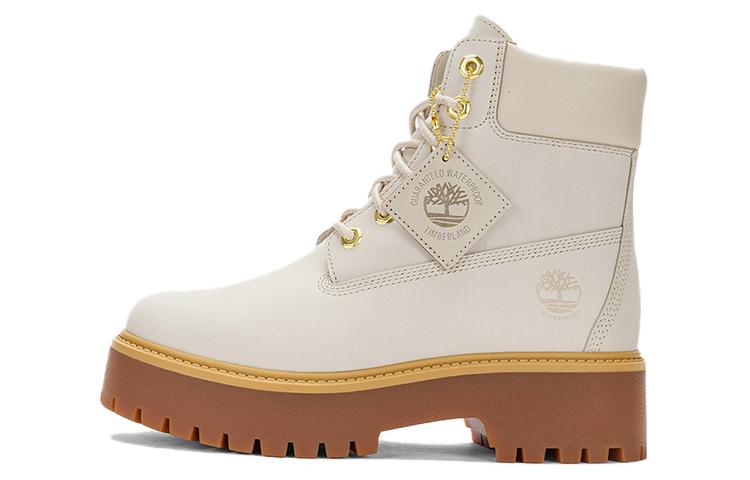 Timberland Стоун Стрит 6-дюймовые водонепроницаемые платформенные ботинки 'Светлый Топ' женские Экрю, цвет Ecru