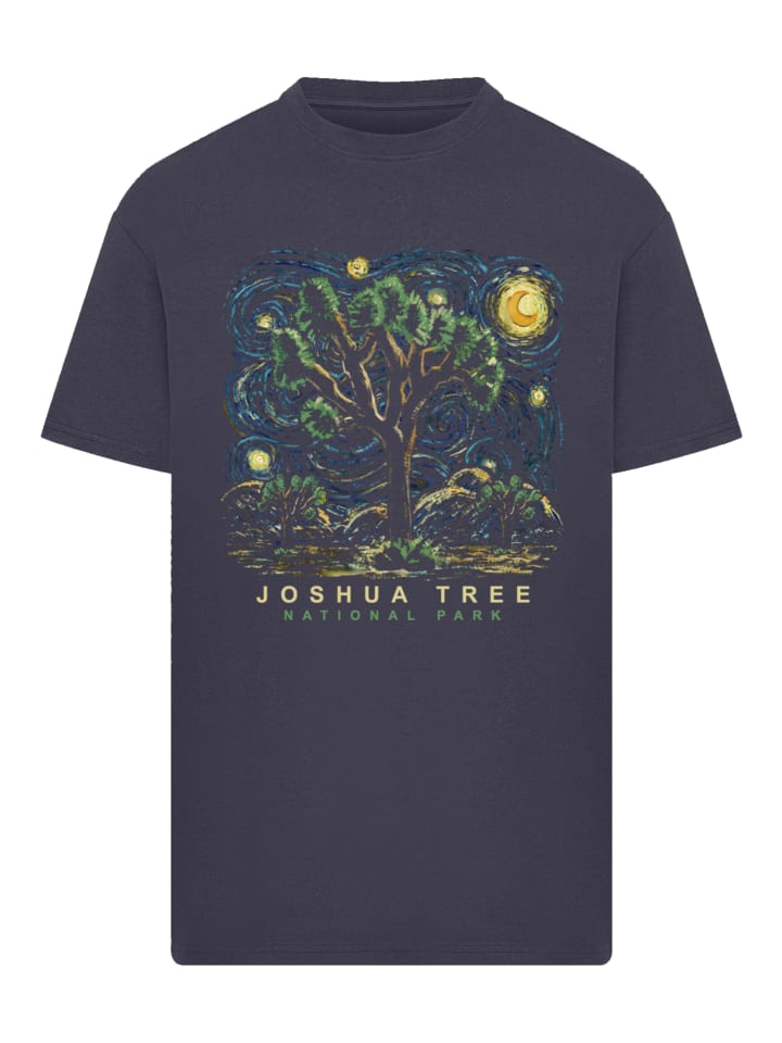 

Футболка большого размера с изображением национальных парков США Джошуа-Три, холст, масло, темно-синего цвета F4NT4STIC, Синий, Футболка большого размера с изображением национальных парков США Джошуа-Три, холст, масло, темно-синего цвета F4NT4STIC