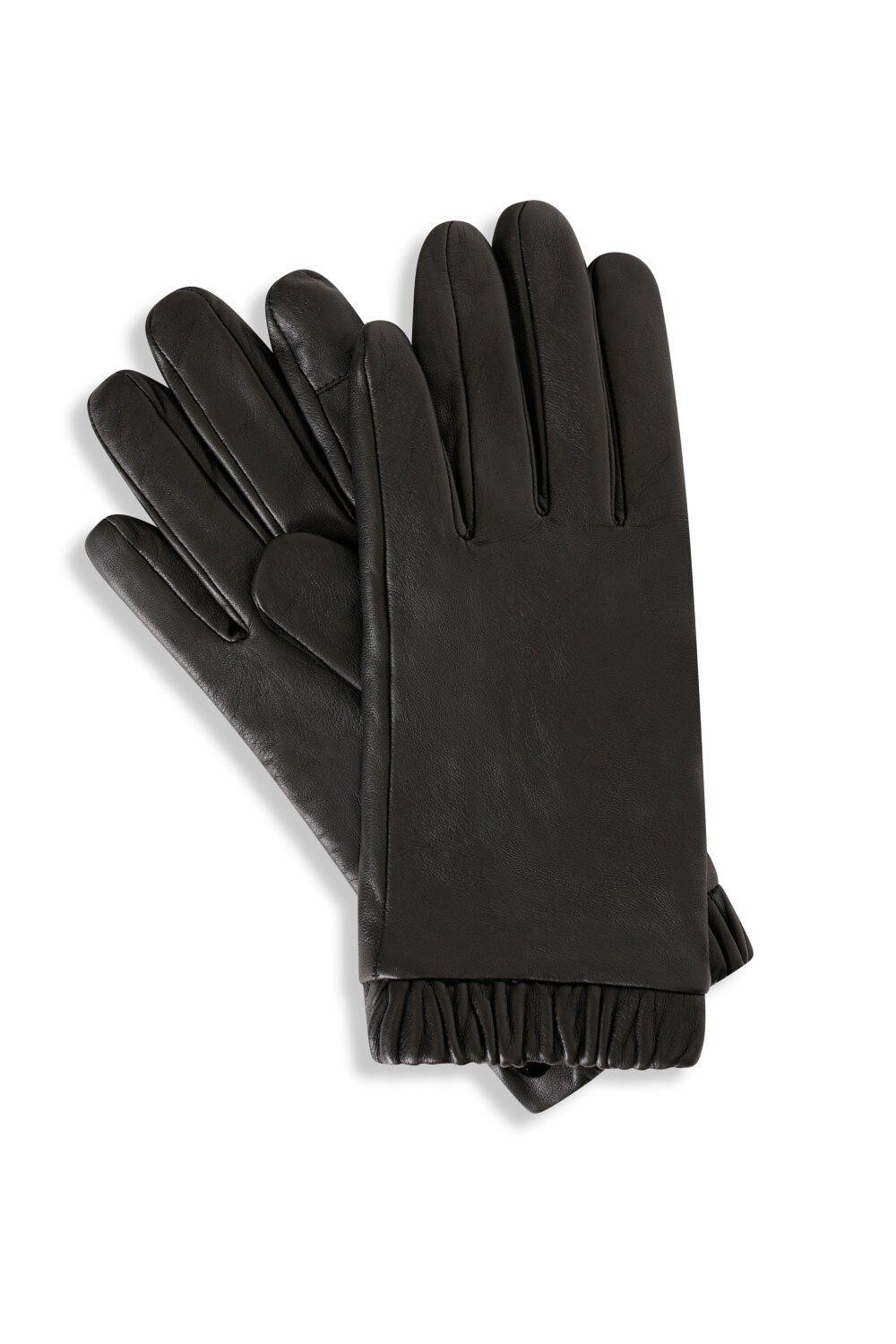 

Перчатки из натуральной кожи в подарочной упаковке Barneys Originals, черный