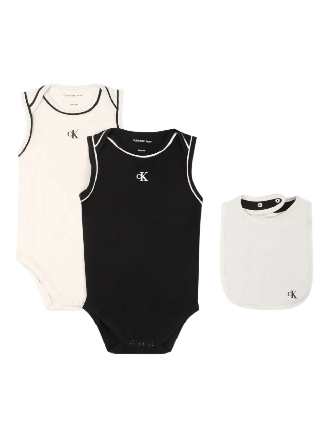 

Комплект для новорожденных с принтом логотипа Calvin Klein Kids, черный