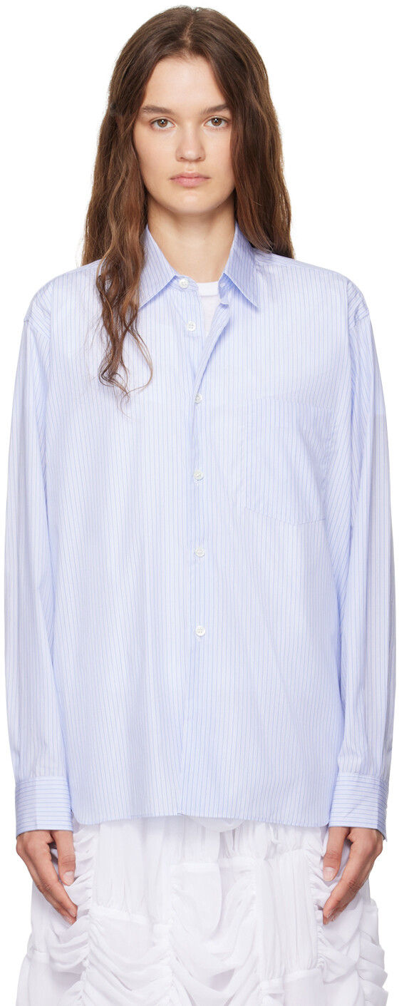 

Синяя рубашка Comme des Garcons Shirt, Stripe