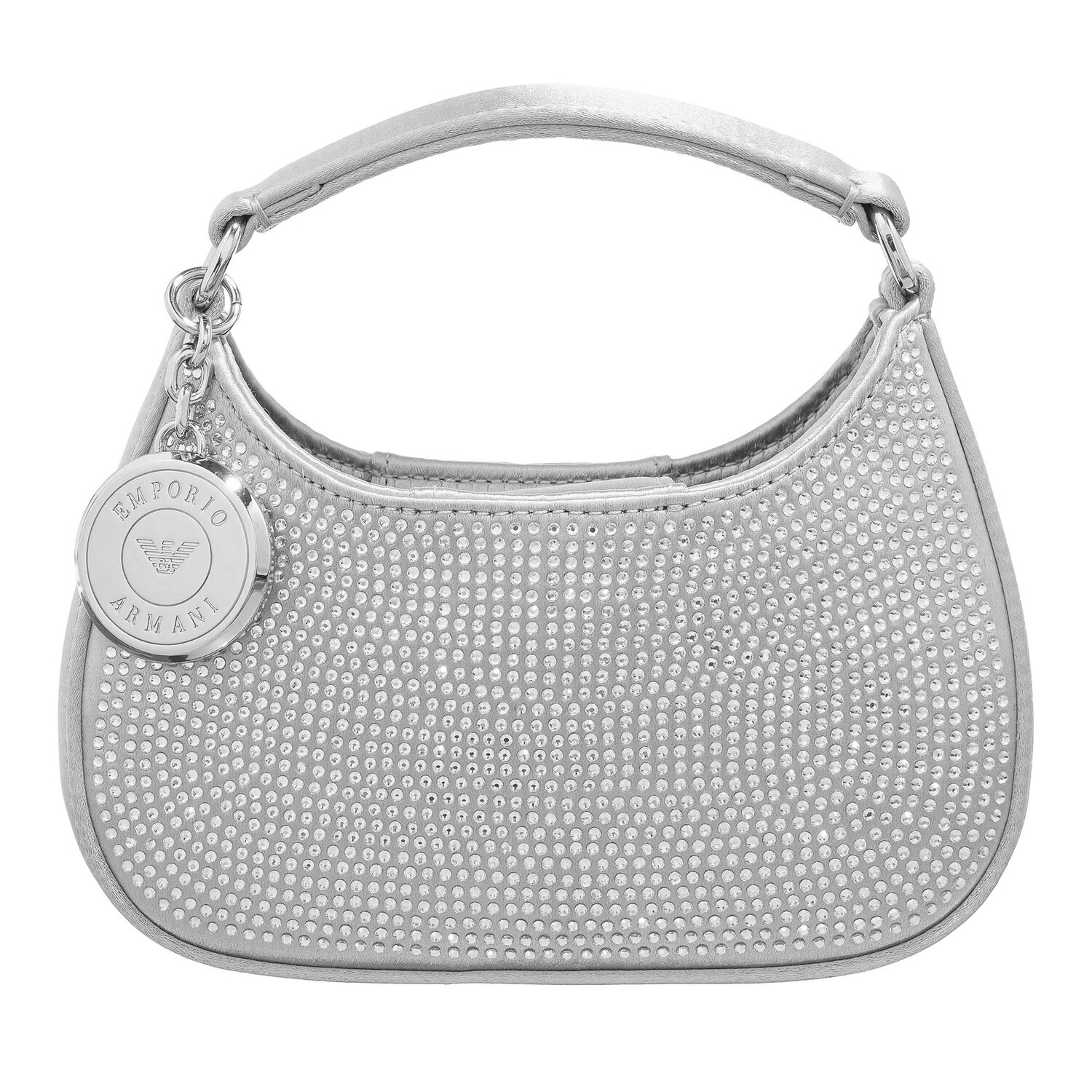 

Мини сумка Emporio Armani, серебряный, Серебристый, Мини сумка Emporio Armani, серебряный