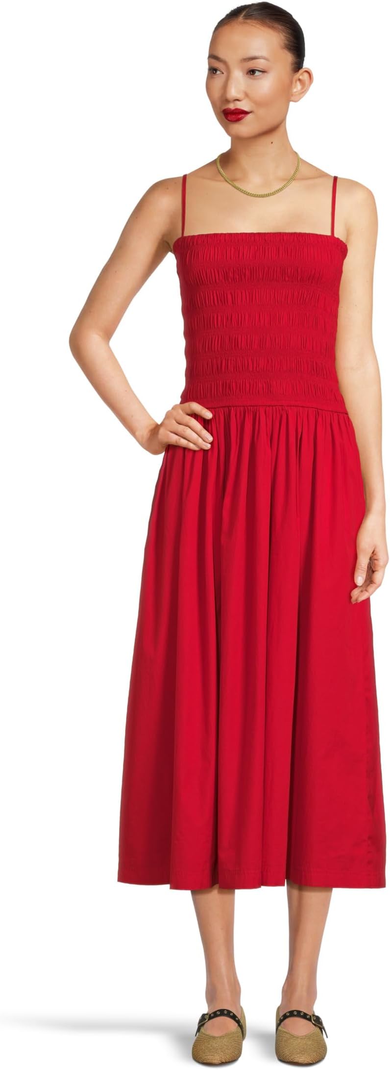 

Платье Madewell Peony Dress, Festival Red