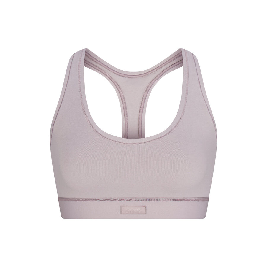 

Бюстгальтер с креслом-борцовкой SKIMS Cotton Jersey, цвет Oyster