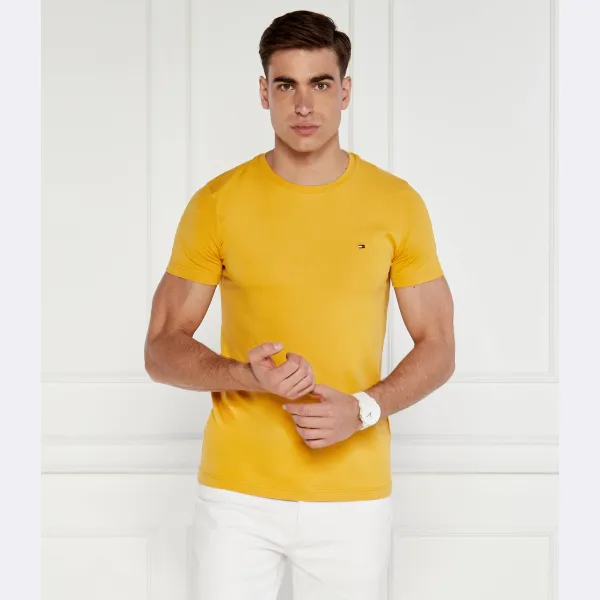 Облегающая футболка стрейч Tommy Hilfiger, оранжевый — фото 2