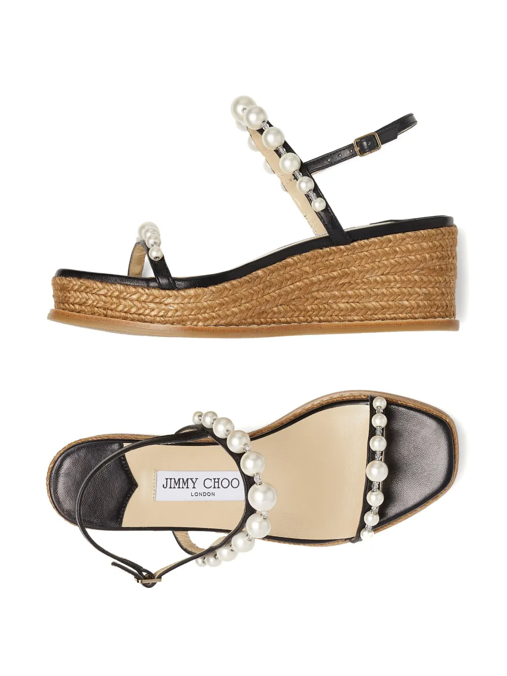 Эспадрильи Amatuus 60 на танкетке JIMMY CHOO, черный — фото 4