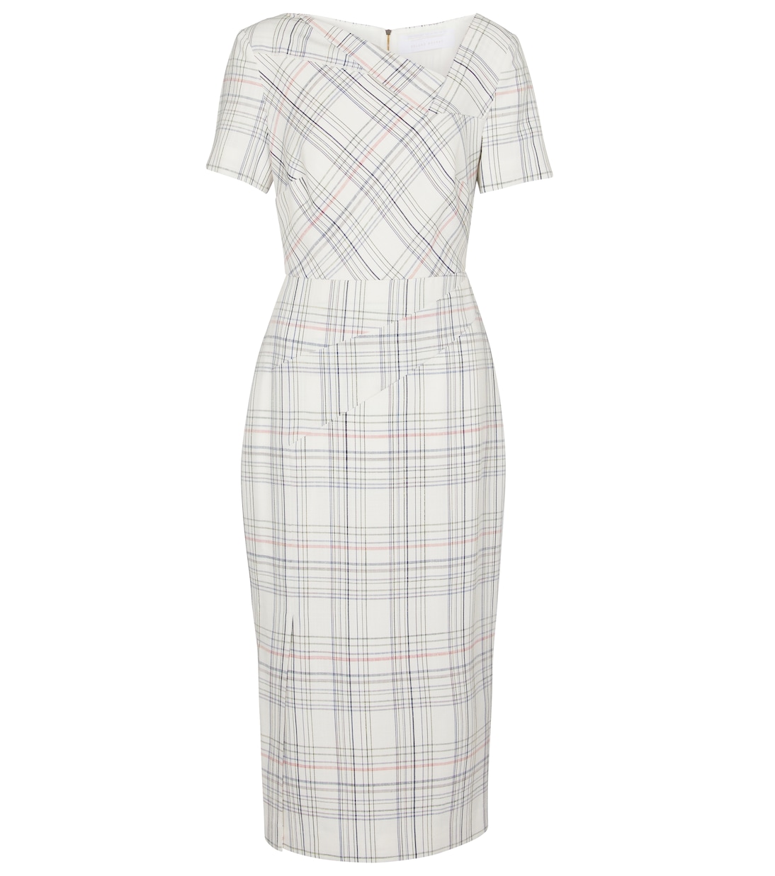 

Платье миди в клетку Darland Roland Mouret, White Multi