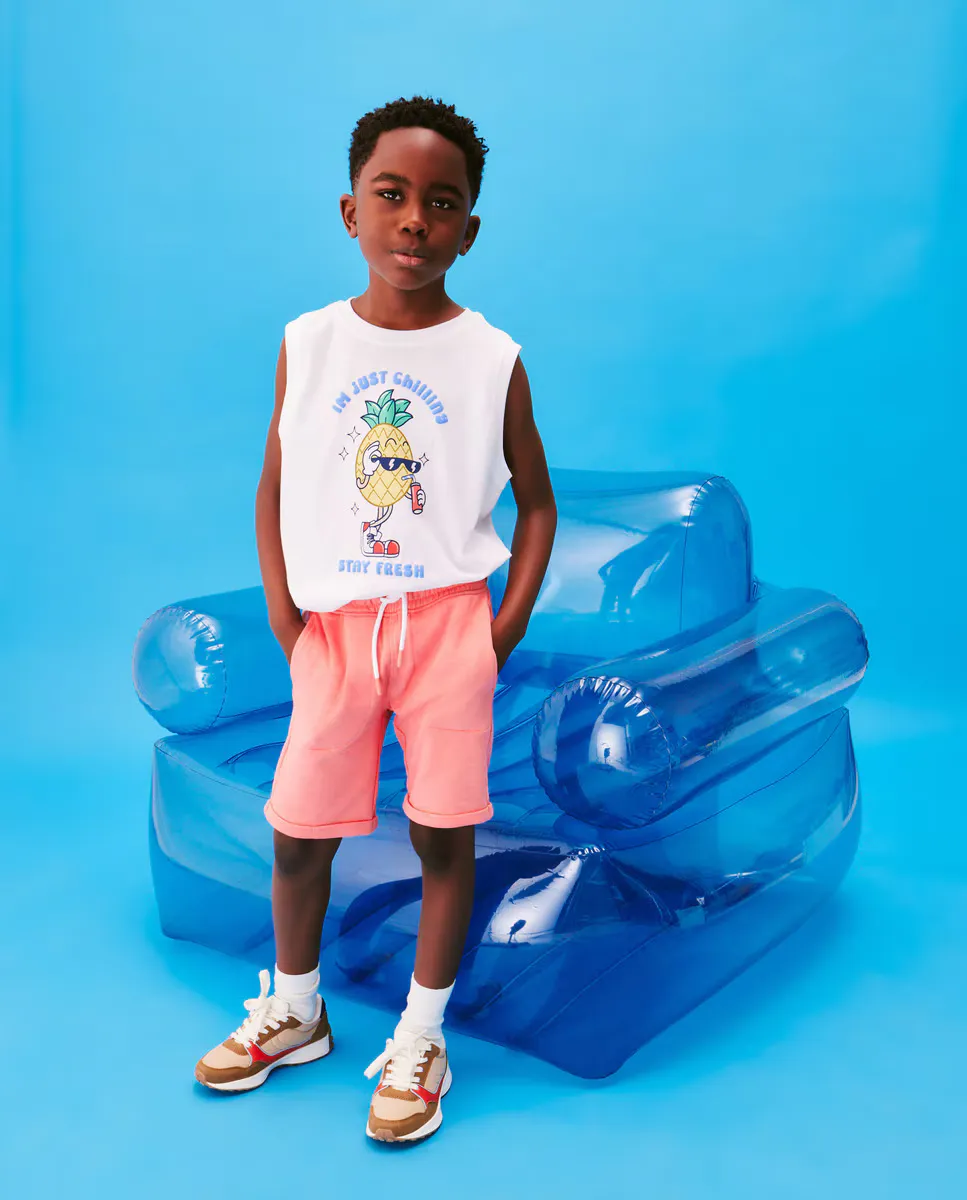 

Флисовые шорты-бермуды для мальчиков Kids El Corte Inglés, коралловый