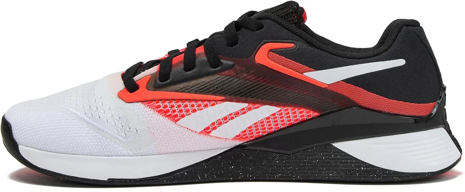 Мужские кроссовки Reebok Nano X4, для кросс-тренинга и занятий в спортзале, черный/белый/оранжевый — фото 2