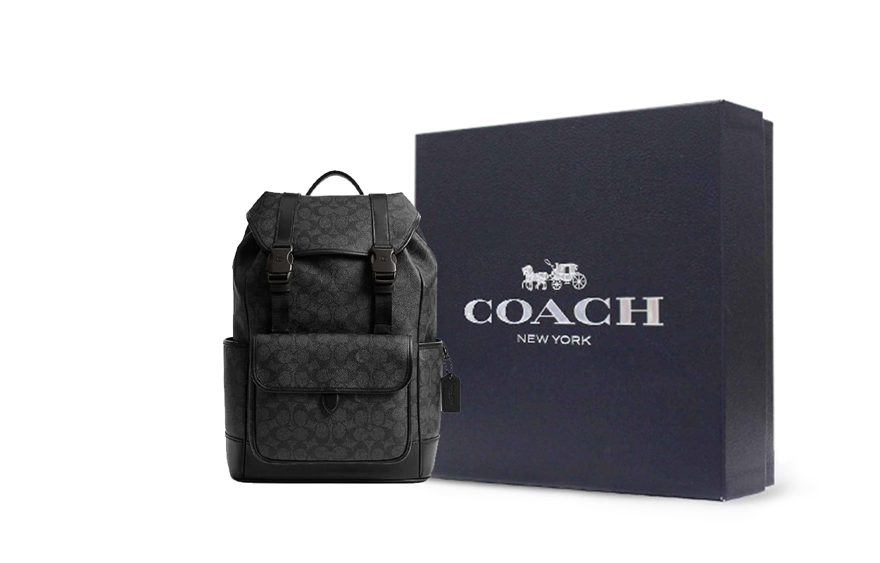 

COACH Кожаный рюкзак с комбинированной отделкой