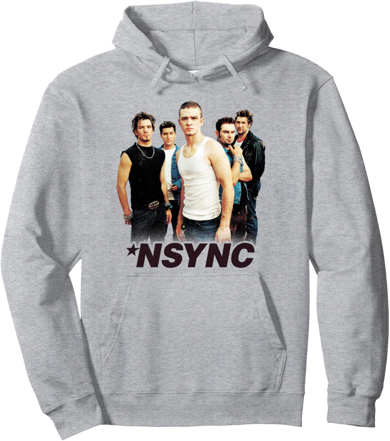 

Официальная толстовка NSYNC Девушка, серая, Серый, Официальная толстовка NSYNC Девушка, серая