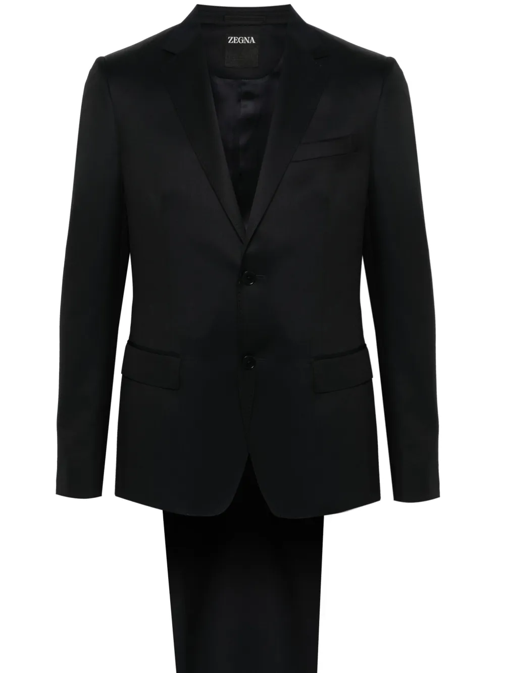 

Костюм с однобортным пиджаком Zegna, синий