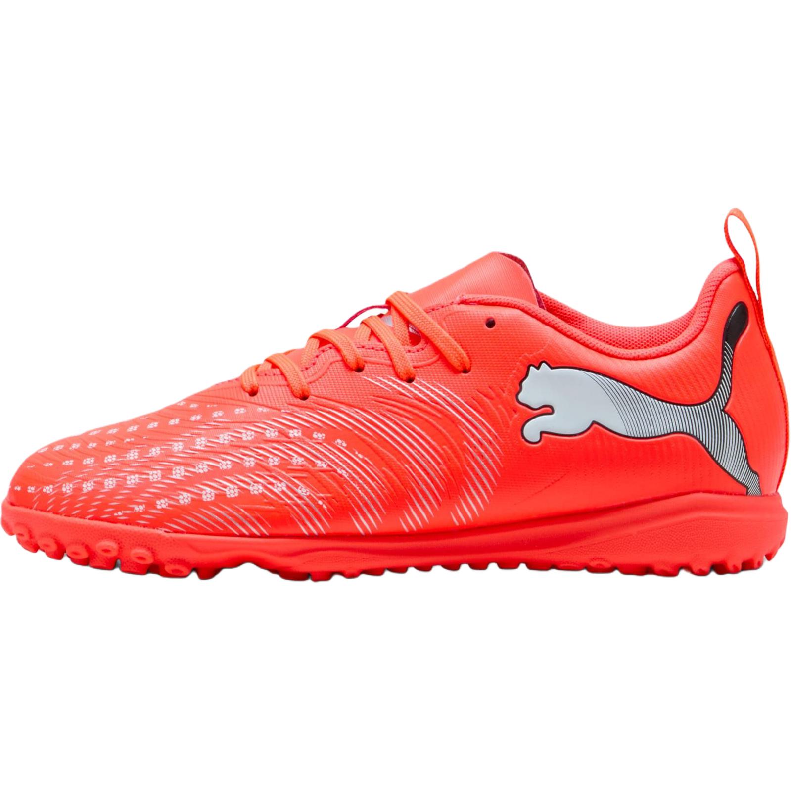 

Puma Детские футбольные бутсы Future 9 Support Low top, красные с серебристым верхом