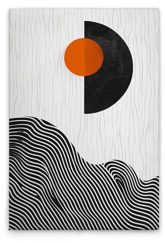 

Картина на холсте A.S. Création Orange Sun цвет schwarzgrauweissorange