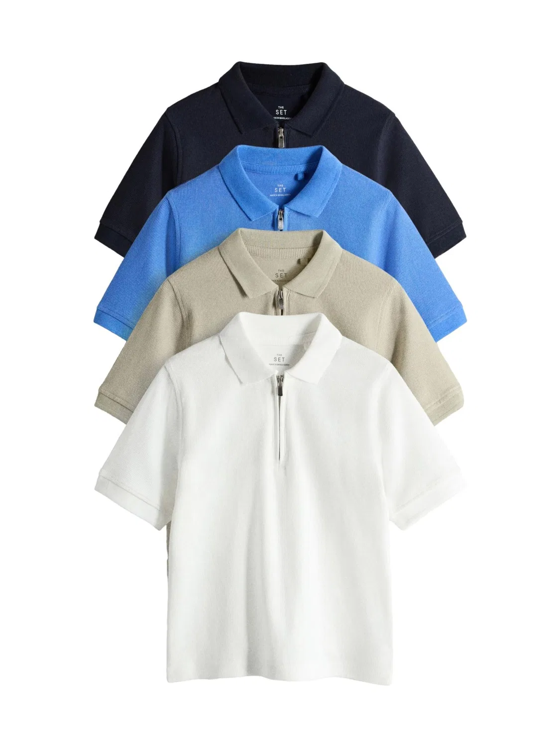 Футболка The Set, Ecru/Azure/Cappuccino/Black