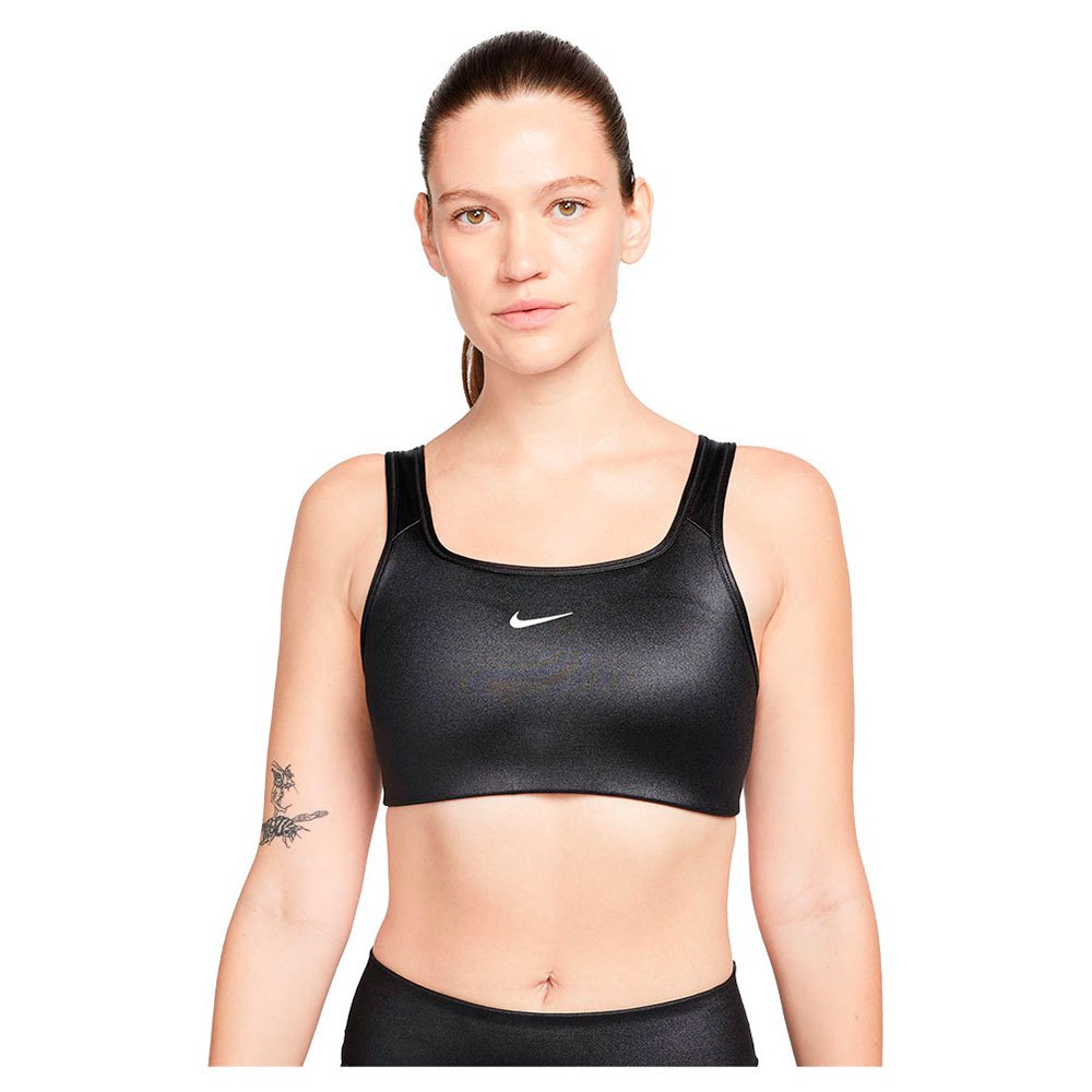 

Спортивный бюстгальтер Nike Dri Fit Swoosh, черный