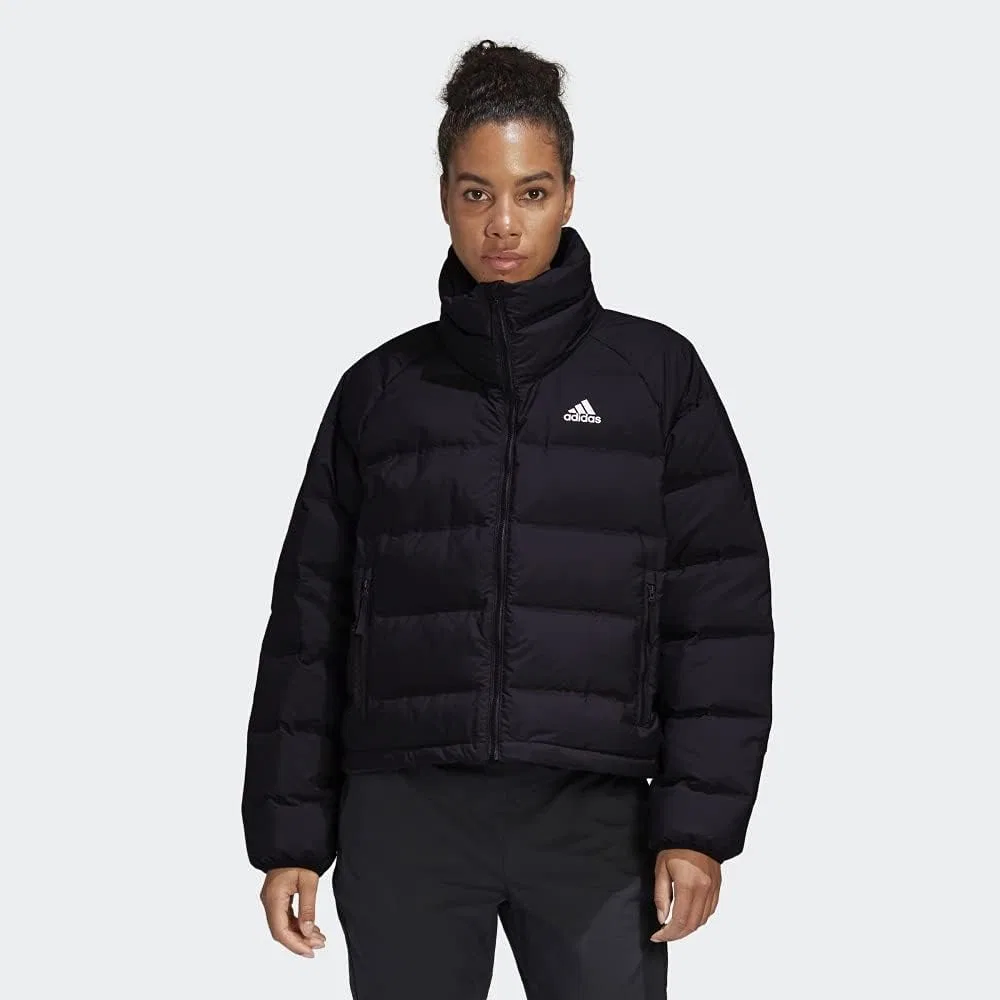 Куртка пуховая, adidas, черный — фото 3