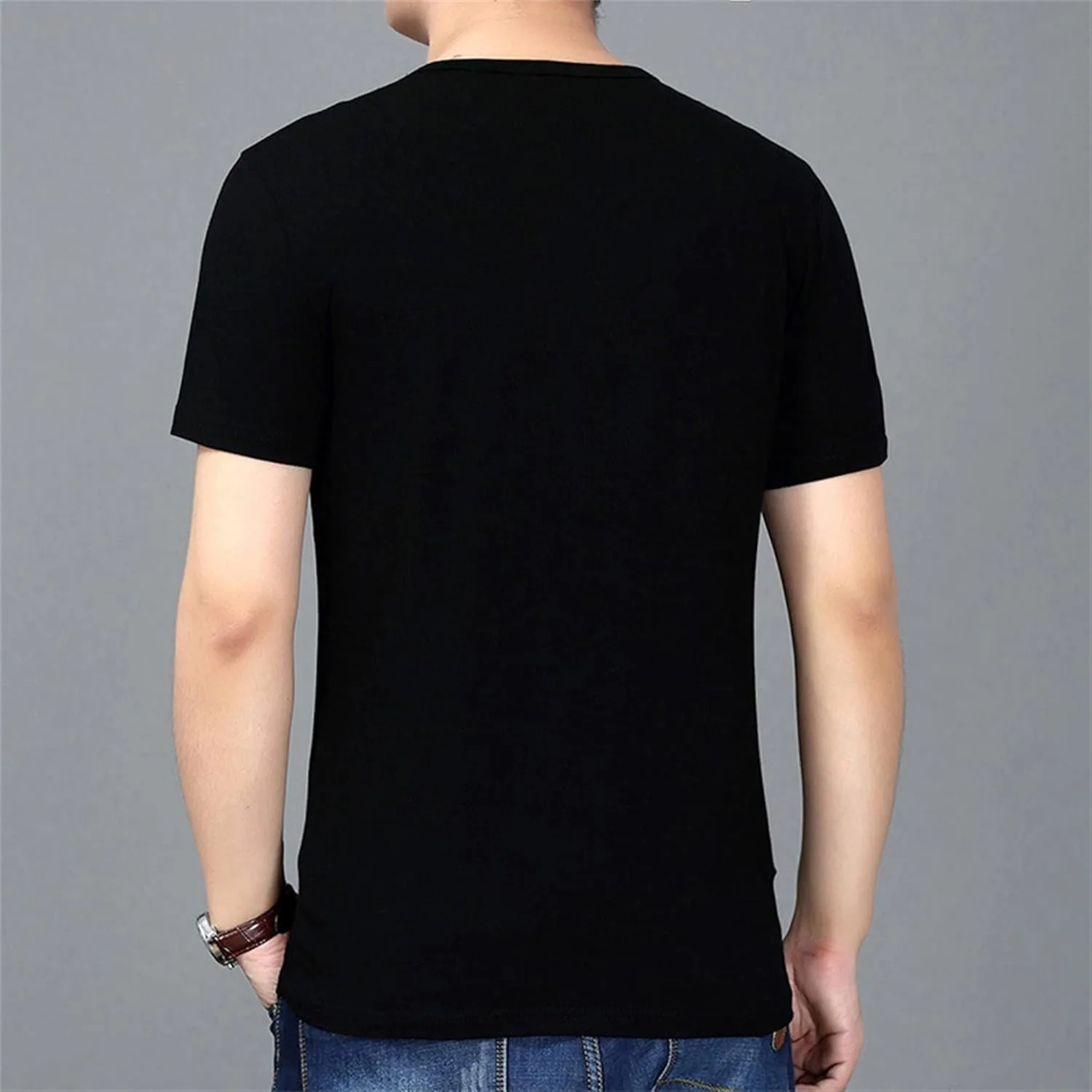 Мужская футболка Colorblock Vintage Big Size Cotton Fit — фото 3