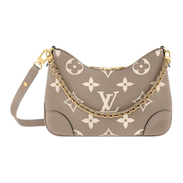 Сумка кросс-болонь женская голубино-серый/крем LOUIS VUITTON — фото 2
